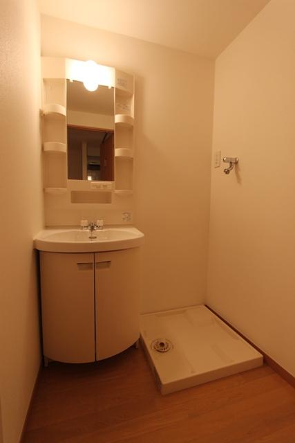 Washroom. The photograph is an image