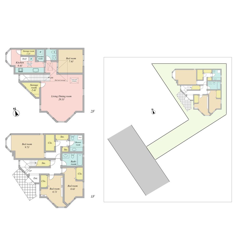 Floor plan. 100 million 24.5 million yen, 4LDK, Land area 200.28 sq m , Building area 152.01 sq m