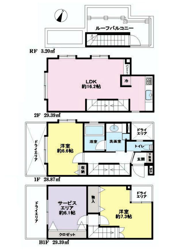 Floor plan. 2LDK + S (storeroom), Price 49,800,000 yen, Occupied area 90.85 sq m