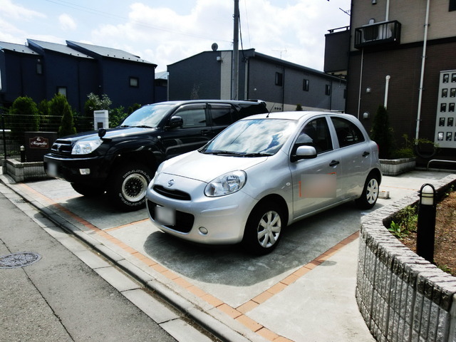 Parking lot. Parking space is