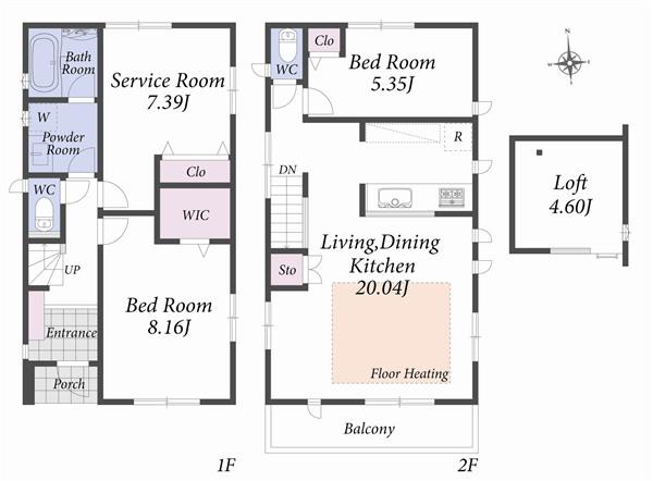 Floor plan. Floor plan 2-B Building