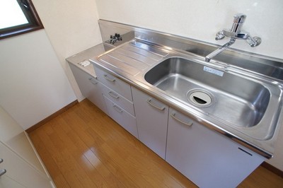 Kitchen. Two-burner gas stove can be installed ☆