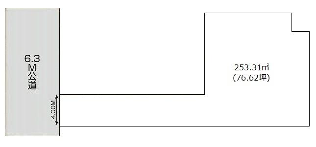 Compartment figure. Land price 100 million 4.8 million yen, Land area 253.31 sq m