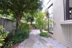 Garden. Garden facing the row of cherry trees promenade Barbecue Allowed