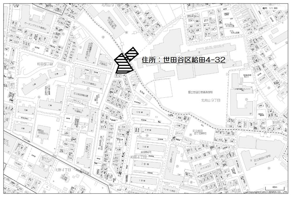 Access view. Please enter "Setagaya Kyuden 4-chome, 32-6" to the car navigation system. 