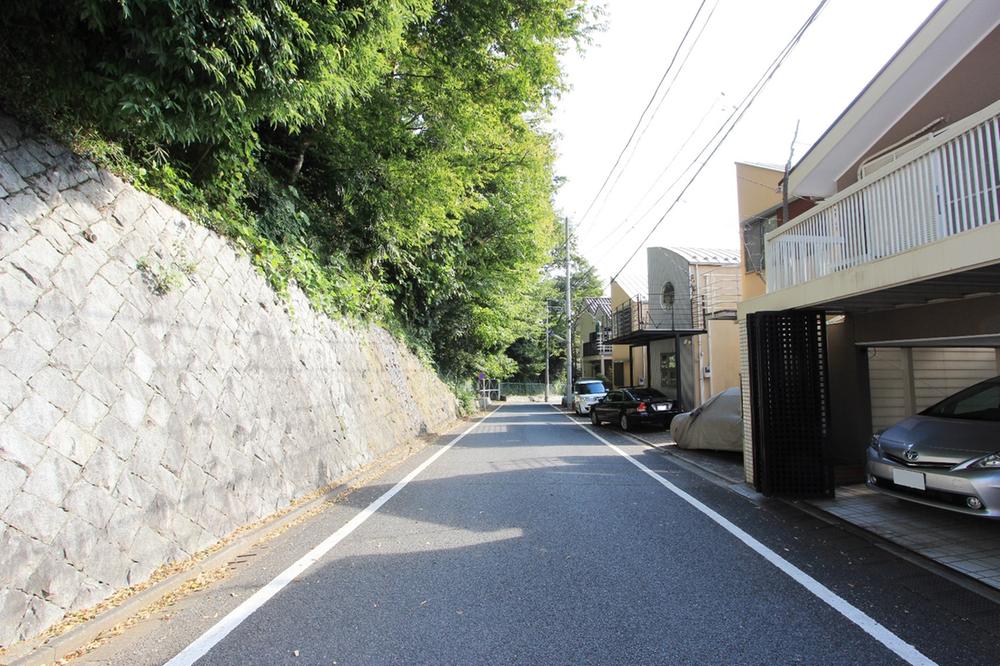 Local photos, including front road. Clean public road 6m the front road, Road opposite shore is green will Oishigeri because it is a green space of the ward.