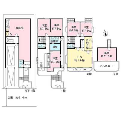 Floor plan. Setagaya-ku, Tokyo Shirota 3-chome