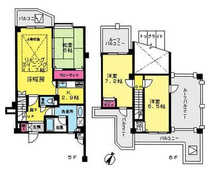 Floor plan. 3LDK, Price 62,800,000 yen, Occupied area 81.01 sq m , Balcony area 17.67 sq m