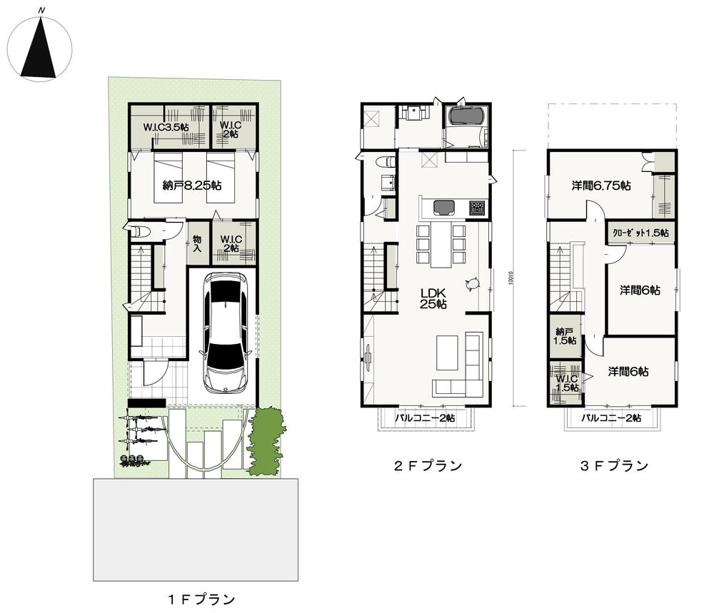 Building plan example (floor plan). Building plan example Building price 27 million yen, Building area 149.46 sq m