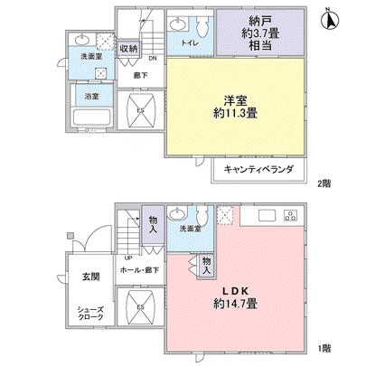 Floor plan.  ■ With home elevator