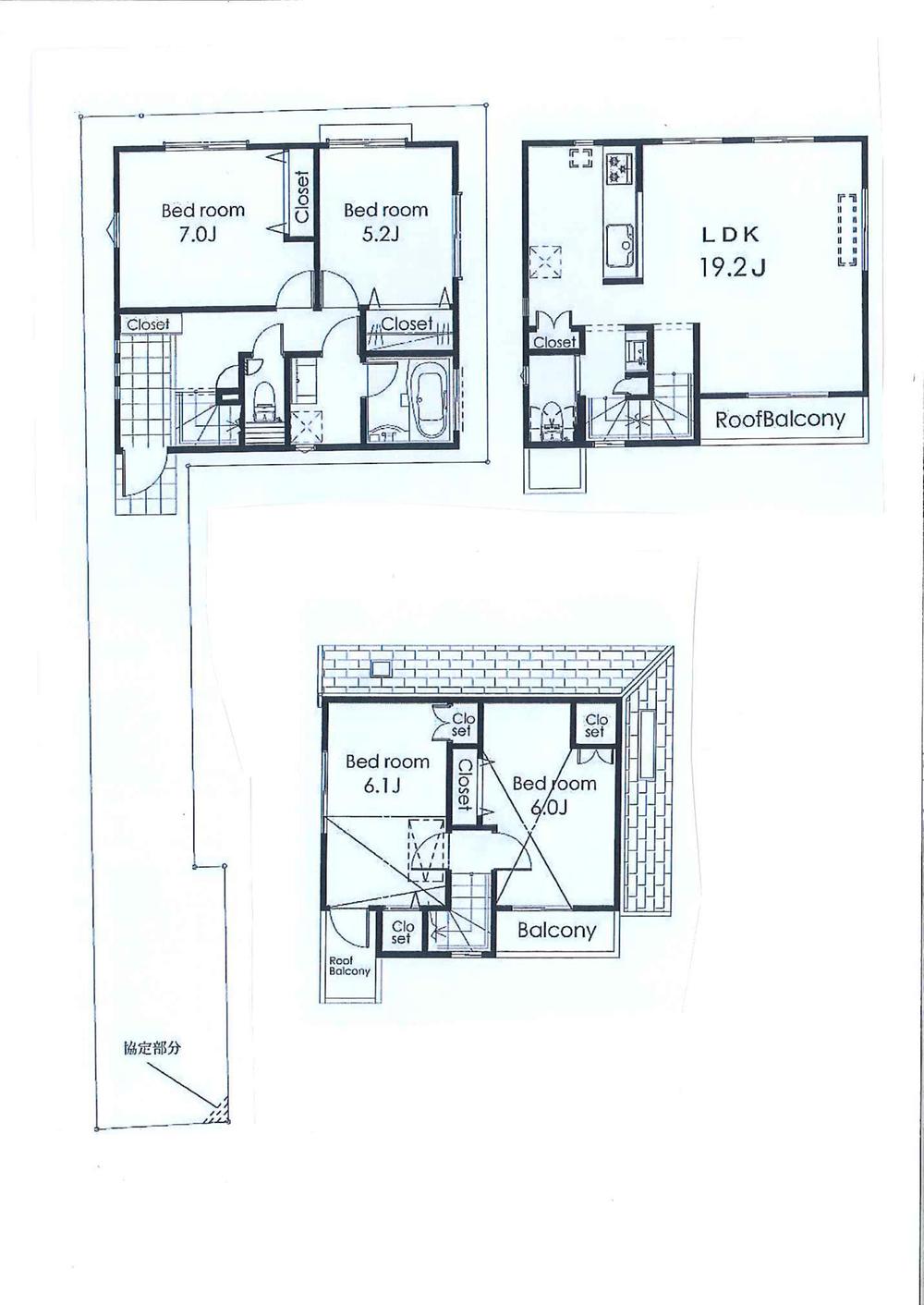 Floor plan. (A), Price 64,800,000 yen, 4LDK, Land area 83.36 sq m , Building area 100.81 sq m