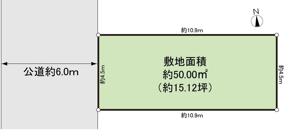 Compartment figure. Land price 42 million yen, Land area 50 sq m   ☆ Shaping land  ☆ Site area of ​​about 50 sq m