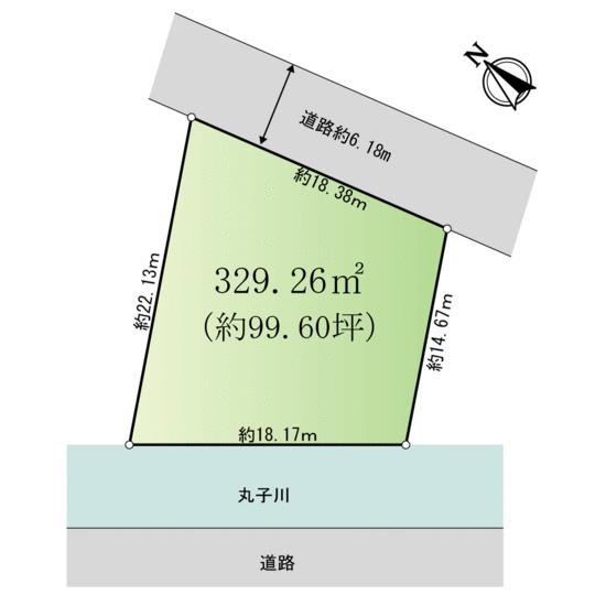 Compartment figure. Land price 118 million yen, Land area 329.26 sq m compartment view