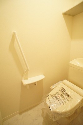 Toilet. Since the shelves are installed to the upper, What we need in the toilet in the toilet