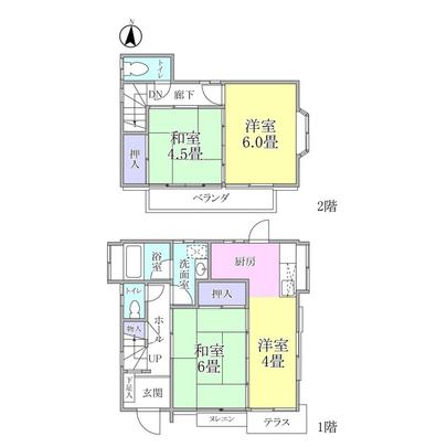 Floor plan. 3DK, For the south side of the garden, Sunny