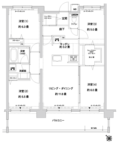 Floor: 4LDK + WTC + SIC, the occupied area: 80.78 sq m, Price: 43,900,000 yen, now on sale