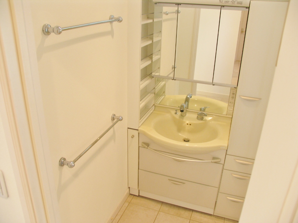 Washroom.  ■ Relaxed some basin space