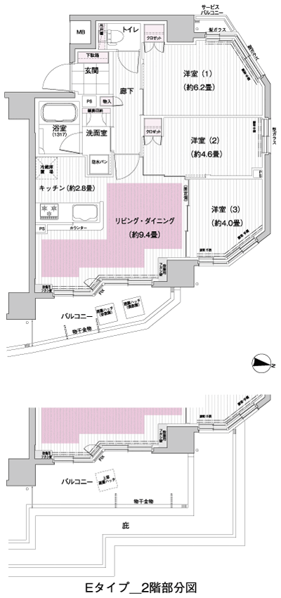 Floor: 3LDK, occupied area: 57.74 sq m, Price: TBD