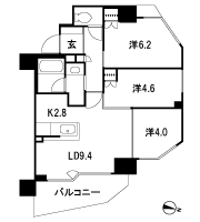 Floor: 3LDK, occupied area: 57.74 sq m, Price: TBD