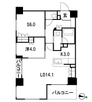 Floor: 1LDK + S, the occupied area: 60.59 sq m, Price: TBD