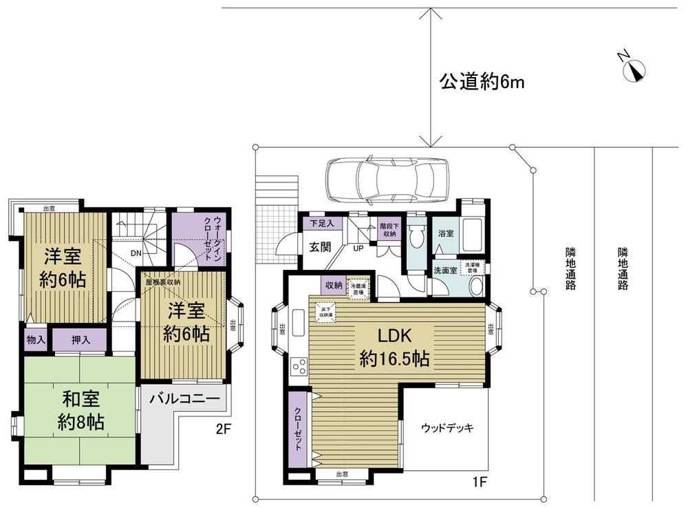 Floor plan. 44,800,000 yen, 3LDK, Land area 100.01 sq m , Building area 87.09 sq m