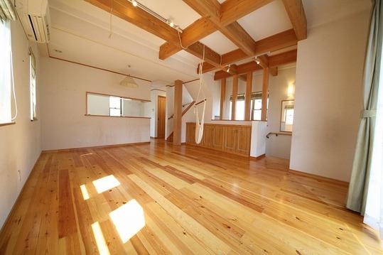 Living. Living room finished with solid flooring