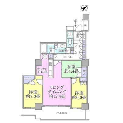 Floor plan.  ■ 3LD ・ It is a K type!