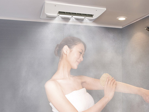 Bathing-wash room.  [Mist sauna] To install a mist sauna with a cosmetic effect and moisturizing effect warm from the body of the core. (Same specifications)