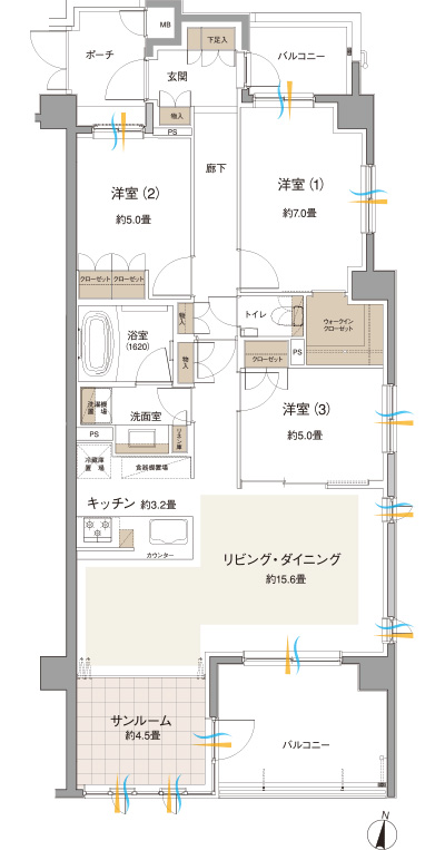 Floor: 3LDK + SR + WIC, the occupied area: 88.44 sq m, Price: 75,931,000 yen, now on sale