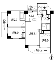 Floor: 3LDK + WIC, the occupied area: 76.26 sq m, Price: 66,388,800 yen, now on sale