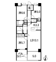 Floor: 3LDK + SR + WIC, the area occupied: 81.7 sq m, Price: 68,824,800 yen, now on sale