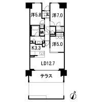 Floor: 3LDK + WIC + N, the occupied area: 75.05 sq m, Price: 67,500,000 yen, now on sale