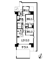 Floor: 3LDK + WIC + N, the occupied area: 80.84 sq m, Price: 74,900,000 yen, now on sale