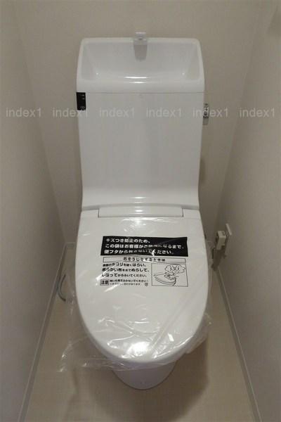 Toilet. Clean toilet with a wash function