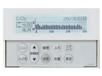 Other.  [Energy look remote control] gas ・ Water heater remote control usage of water is visible. Setting of the target value, Amount display, The graph display, You can make easy use of energy management for the energy saving.