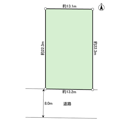 Compartment figure. Land plots land area 294.50 sq m (89.08 square meters) Siemens on the south side front road about 8.0m on public roads. 