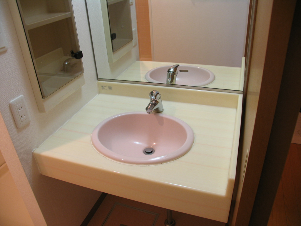 Washroom.  ■ Stylish wash basin