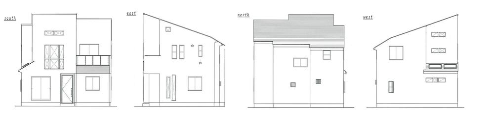 Rendering (appearance). Building elevational view
