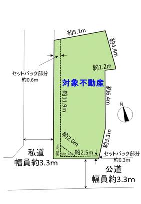 Compartment figure. Southwest corner lot (building coverage 80%, Volume 240% rate) express station "Sangenjaya" station