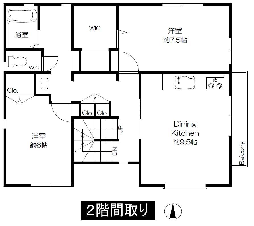 Floor plan. 97 million yen, 4DK, Land area 141.72 sq m , Building area 129.37 sq m 2 floor Floor Plan