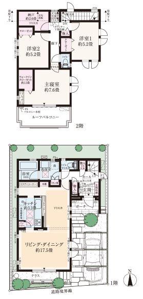 Floor plan. Lush natural environment, Administrative services of the peace of mind in child-rearing, Urban development, which has been developed in order to live, More robust Musashino Plateau. Where the livable conditions were trimmed, It is also one of the charms of Setagaya.
