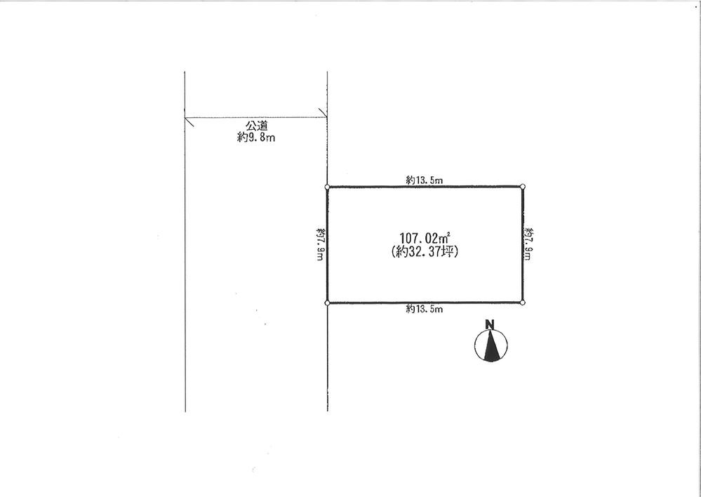 Compartment figure. Land price 74,800,000 yen, Land area 107.02 sq m