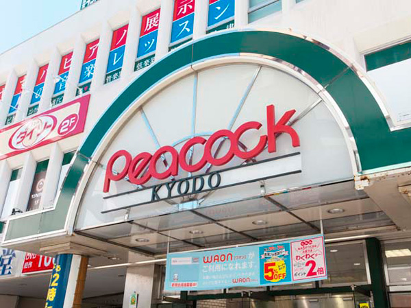 Surrounding environment. Peacock store Kyodo store (about 820m / 11-minute walk)