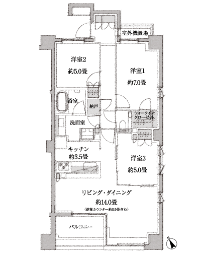 Floor: 3LDK + N + WIC, the area occupied: 77.2 sq m, Price: TBD