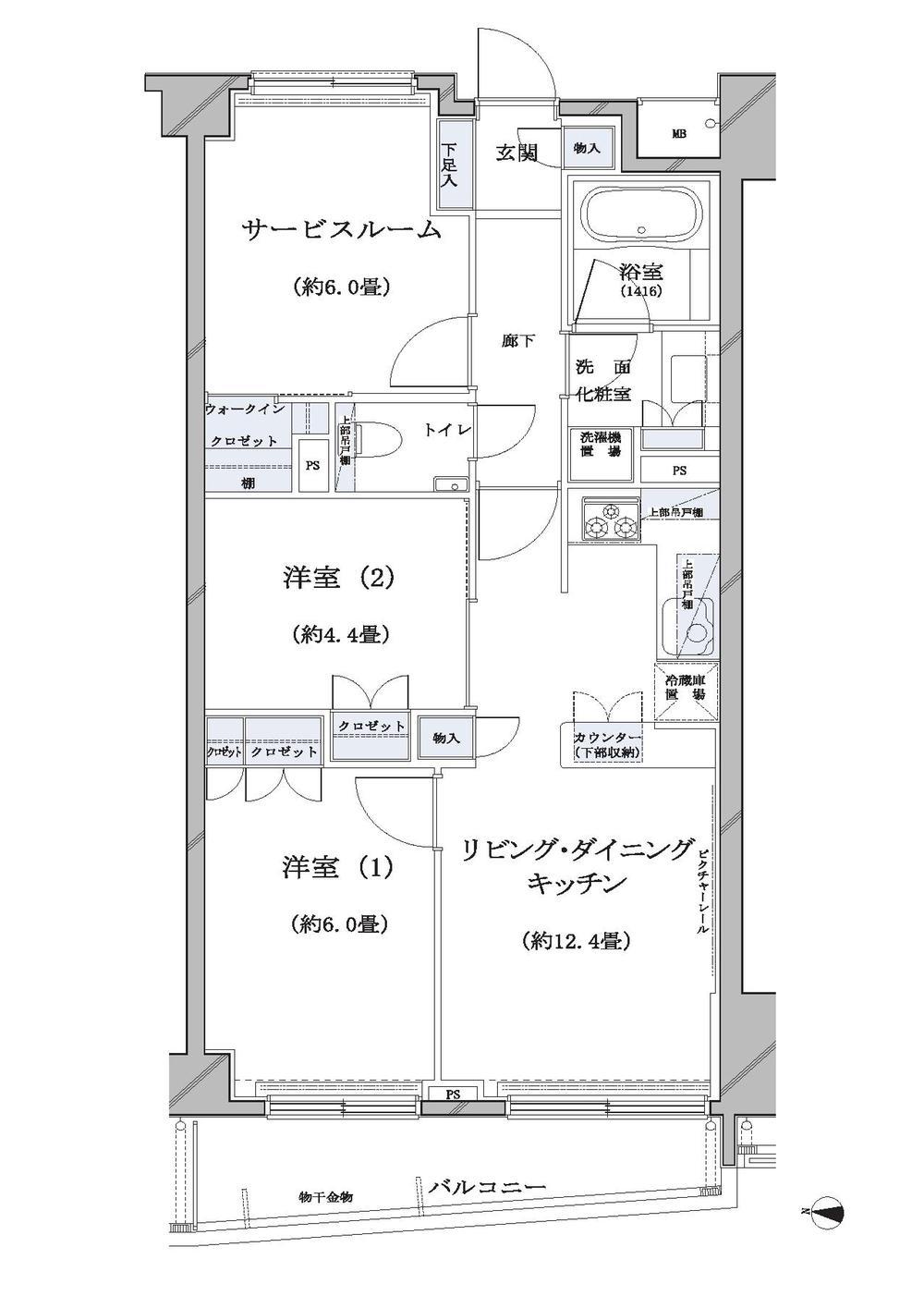 Floor plan. Renovation example