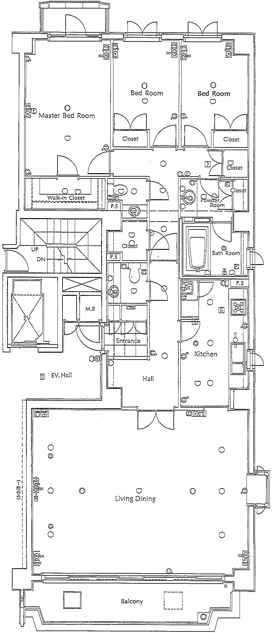 Floor plan. 3LDK, Price 64,800,000 yen, Footprint 129.82 sq m , Balcony area 11.98 sq m