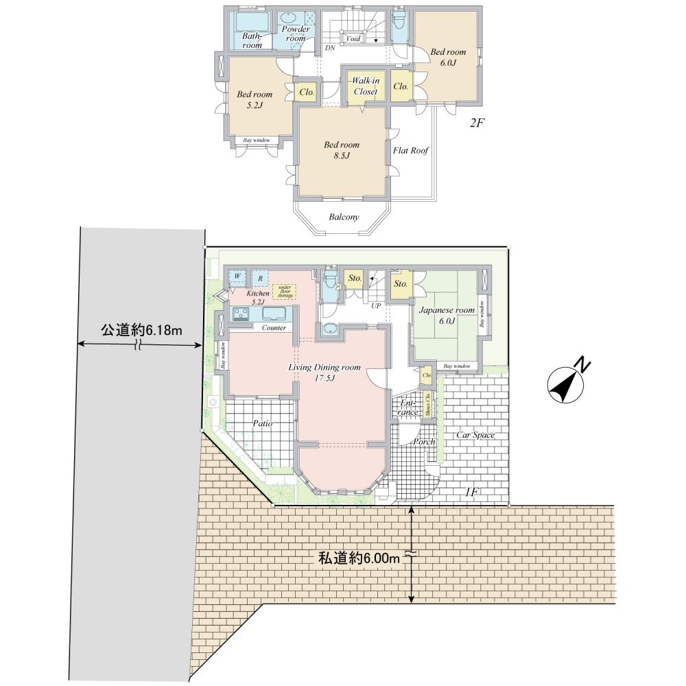 Floor plan. 92,800,000 yen, 4LDK, Land area 115.48 sq m , Building area 114.68 sq m