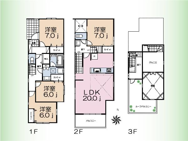 Floor plan. 84,900,000 yen, 4LDK, Land area 151.47 sq m , Building area 113.8 sq m floor plan
