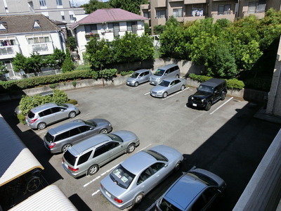 Parking lot. It is on-site parking spaces