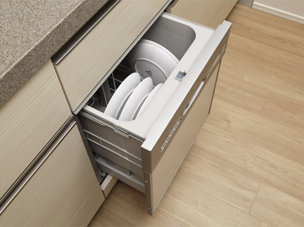 Kitchen.  [Dishwasher] The system kitchen, Also equipped with a clean a dishwasher appearance. Easy to dishwashing, Hygienic and smooth to wash ・ You can to dryness.